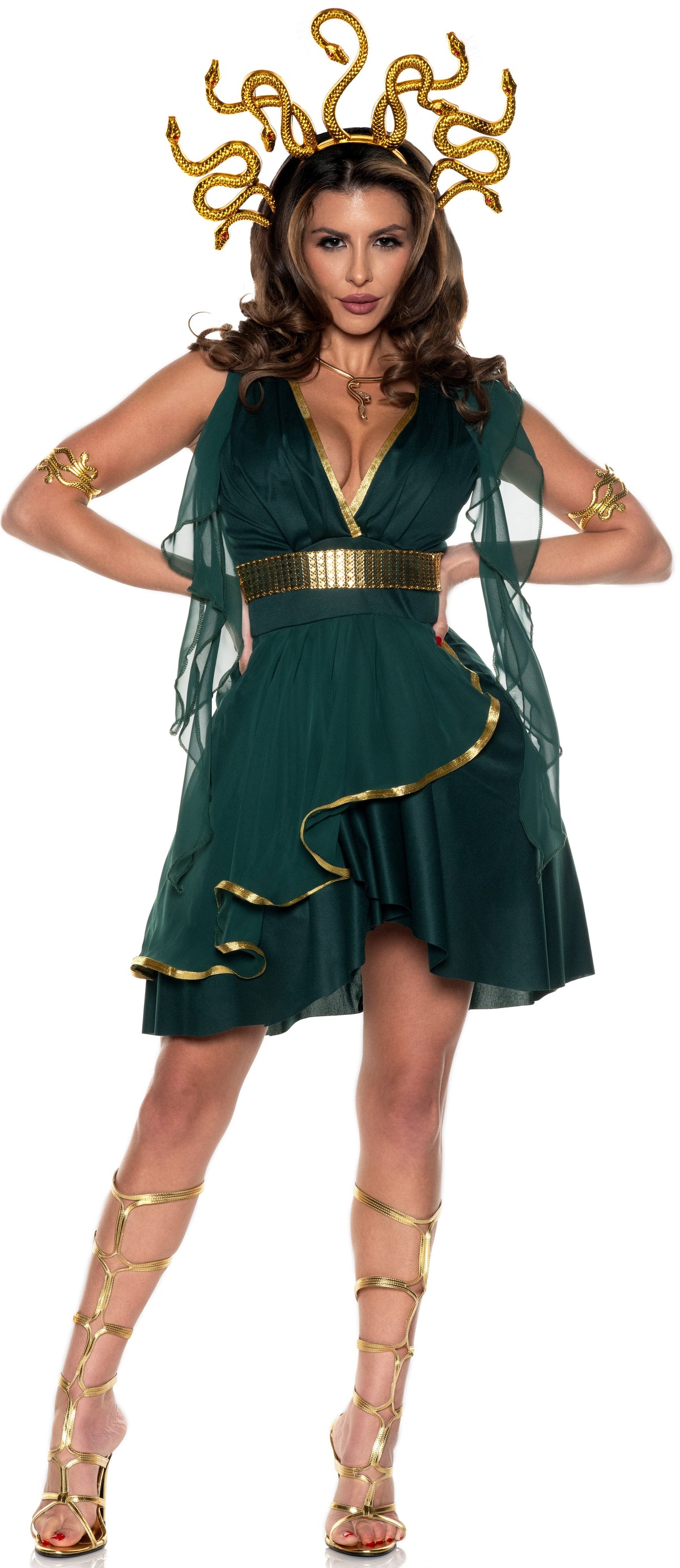 Temptress Adult Costume ( Medusa/Goddess Dress)