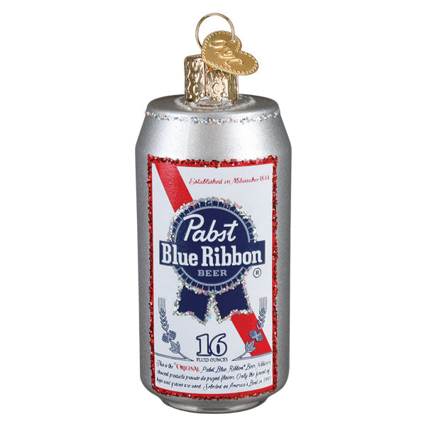 Pabst Blue Ribbon Beer Can Ornament