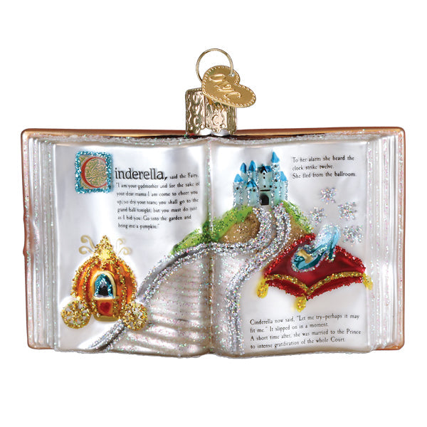 Cinderella Book Ornament
