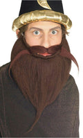 Brown 8'' Beard & Mustache Set Costume Accessory