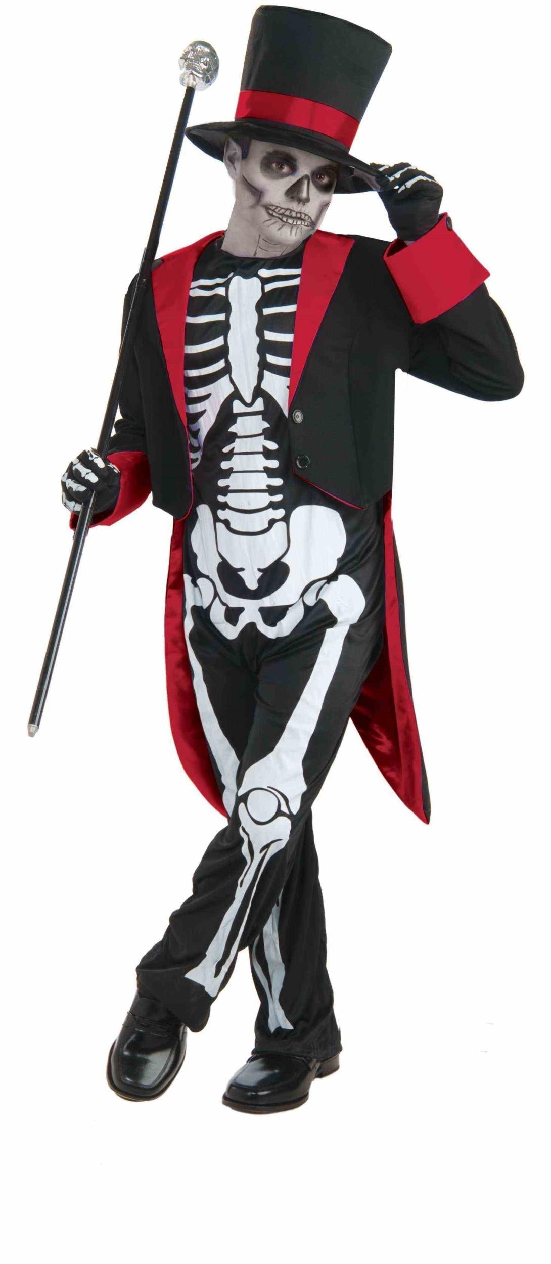 Mister Bone Jangles Skeleton Dapper Child Costume Size Small