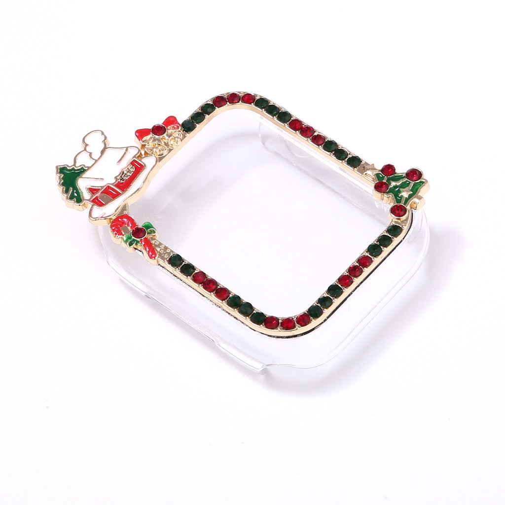 New Christmas Watch Strap Suitable For IWatch Chain Case Iwatch56789Sechristmas