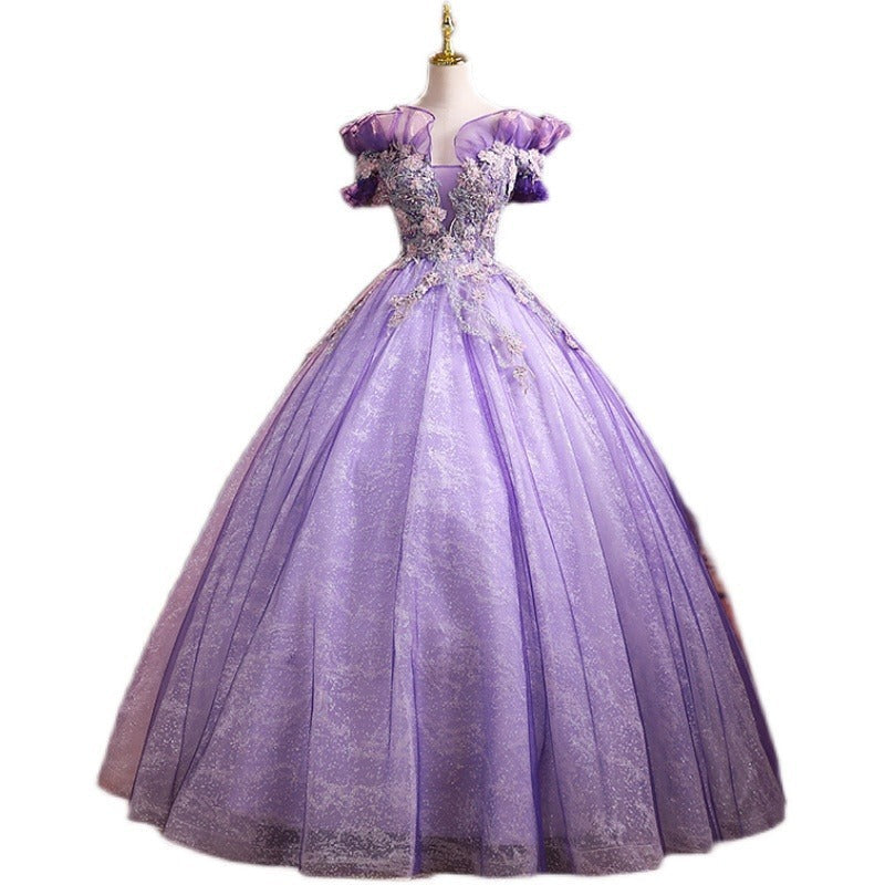 Bel Canto Solo Performance Costume Host Evening Dress