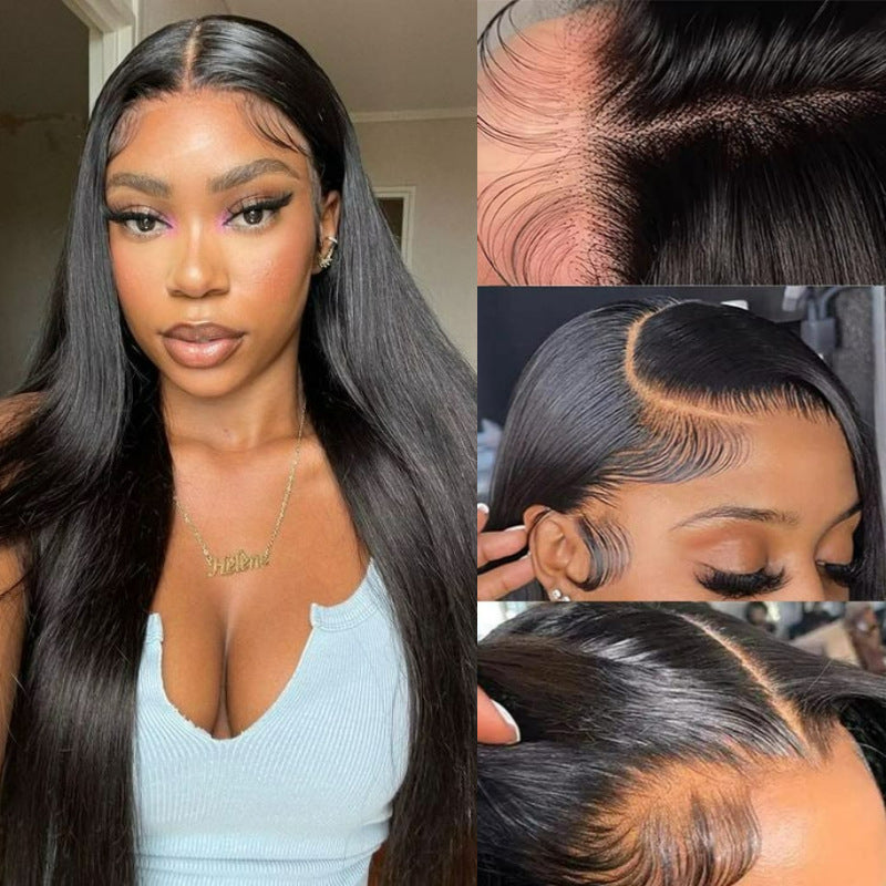 Straight lace fronts human hair wig
