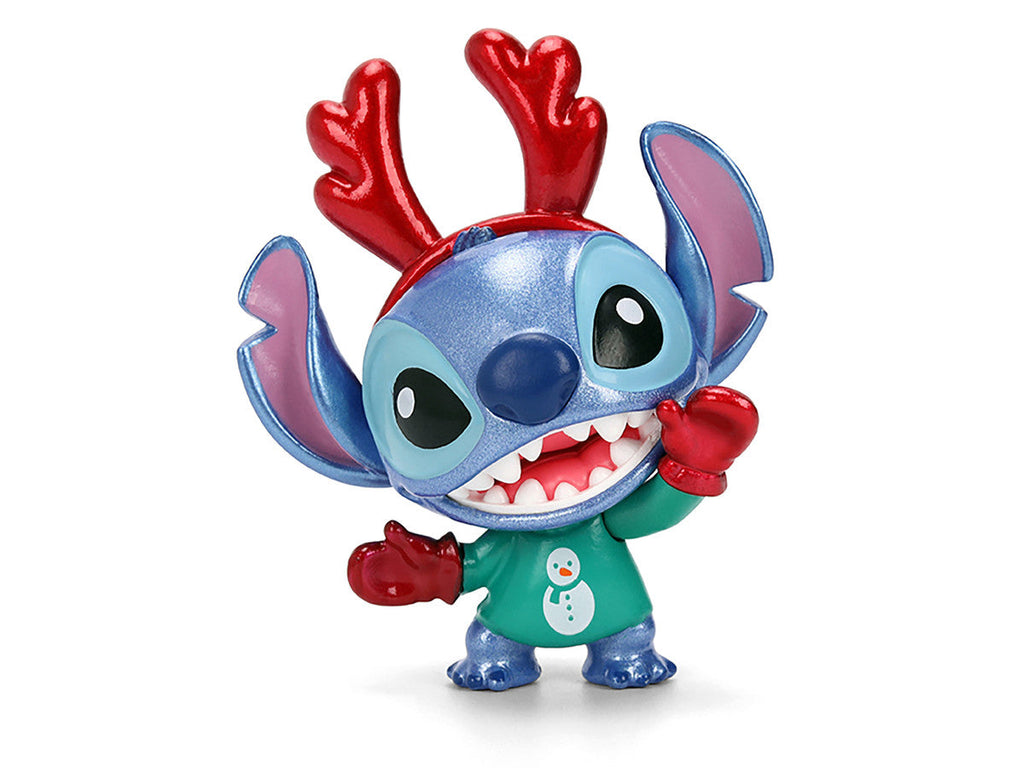 Set of 4 Diecast Figures "Disney's Stitch Christmas Edition" "Metalfigs" Series by Jada