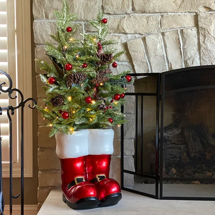 36'' Lighted Artificial Pine Christmas Tree