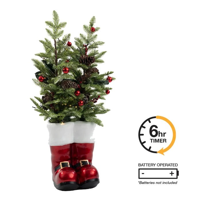 36'' Lighted Artificial Pine Christmas Tree