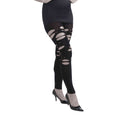 Zombie Leggings Women's Ripped Black Leggings