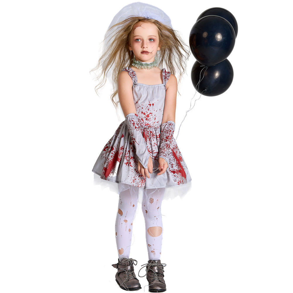 Halloween Costume Children's Gray Pettiskirt