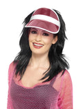 80's Pink Plastic Poker Sun Visor 44946