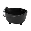 Black Mini Cauldron Which Halloween Decor 8-1/2" Diameter