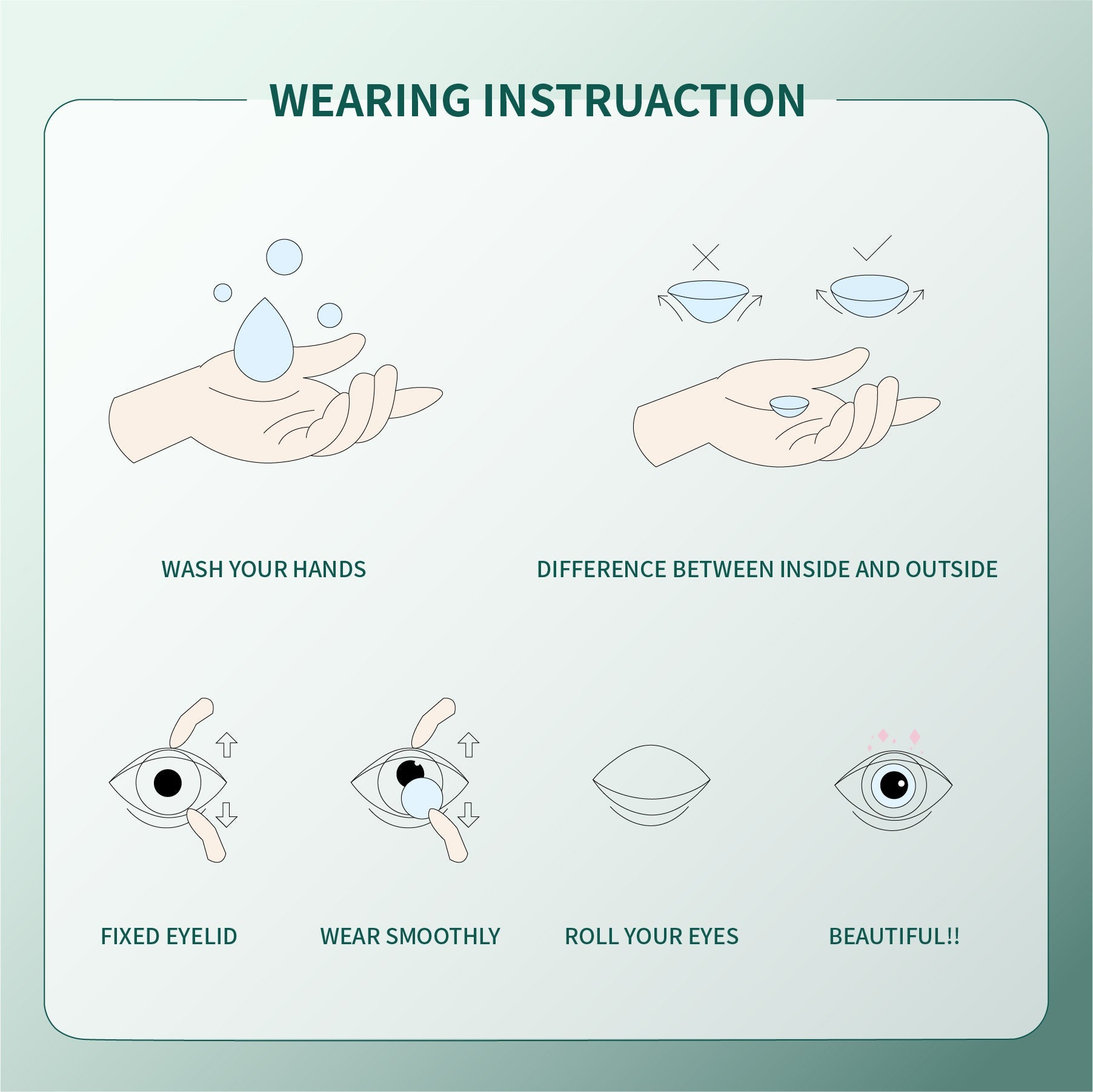 1Pcs FDA Certificate Eyes Beautiful Pupil Colorful Girl Cosplay Contact Lenses CHOCO