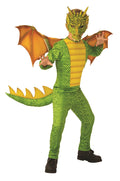 Green and Yellow Dragon Dinosaur Child Costume Medium 8-10