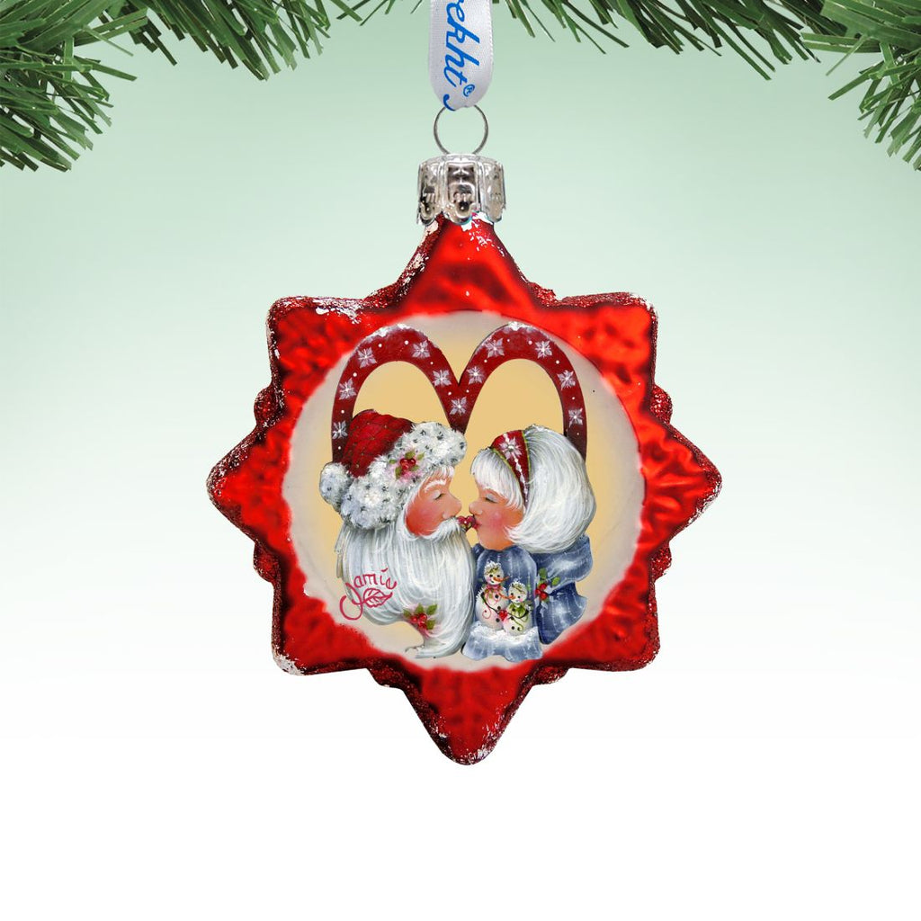 So Much in Love Mercury Glass Ornament by Jamie Mills-Price - Christmas Santa Snowman Decor - 778209-7514