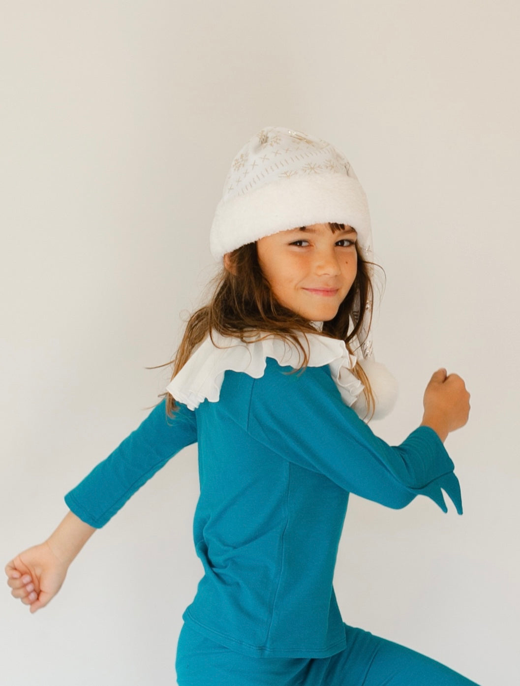 Jade Holiday Elf Costume- Christmas Gift for Kids - Cozy Cotton Stocking Stuffer