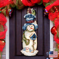 Freezing Frank Christmas Door Decor by Jamie Mills-Price - Christmas Santa Snowman Decor - 8457515H