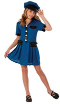 Police Officer Lady Cop Girls Halloween Dress Up Costume Child Medium