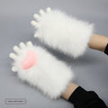 Plush-style Animal Costume Claw Gloves For Women