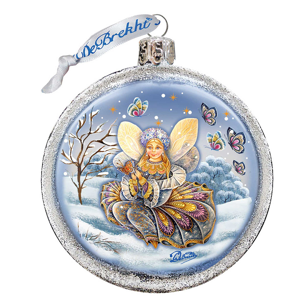 Fairy Girl Glass Ornament by G. DeBrekht - Christmas Decor - 73562C