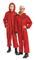 Money Heist Salvador Dali Adult Jumpsuit Deluxe Adult Costume X-Large 42-46