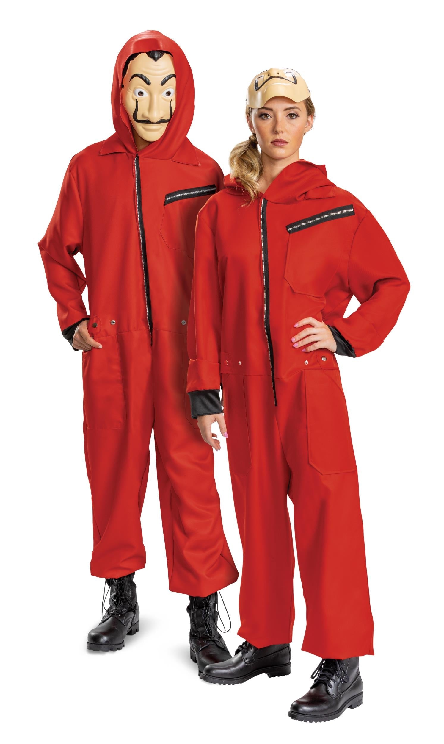 Money Heist Salvador Dali Adult Jumpsuit Deluxe Adult Costume XX-Large 50-52