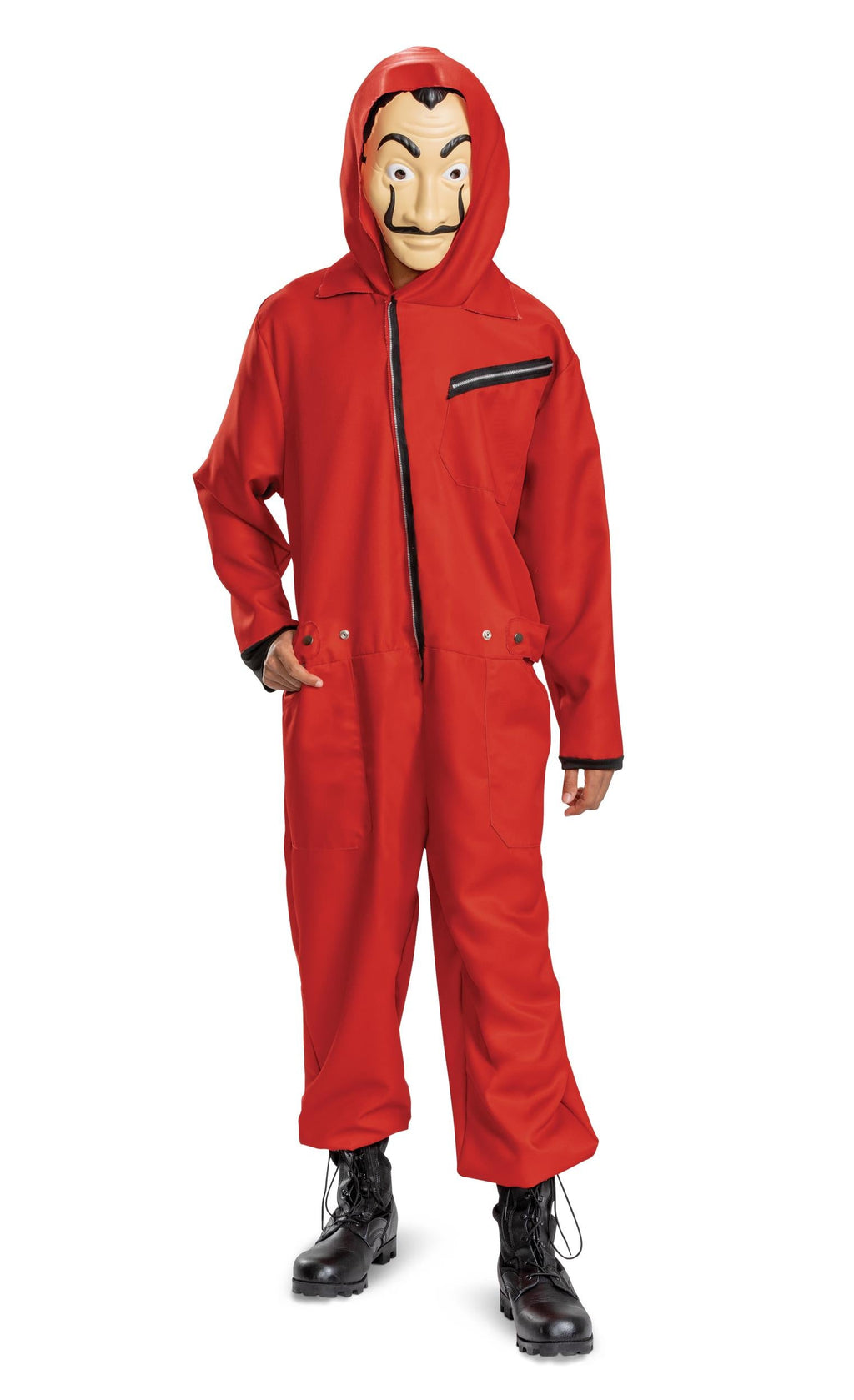 Money Heist Salvador Dali Adult Jumpsuit Deluxe Adult Costume XX-Large 50-52