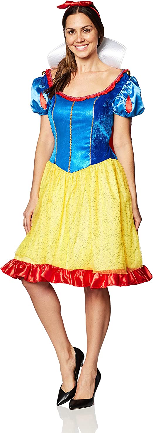 Disney Snow White Fab Dress Adult Halloween Costume Large 12-14