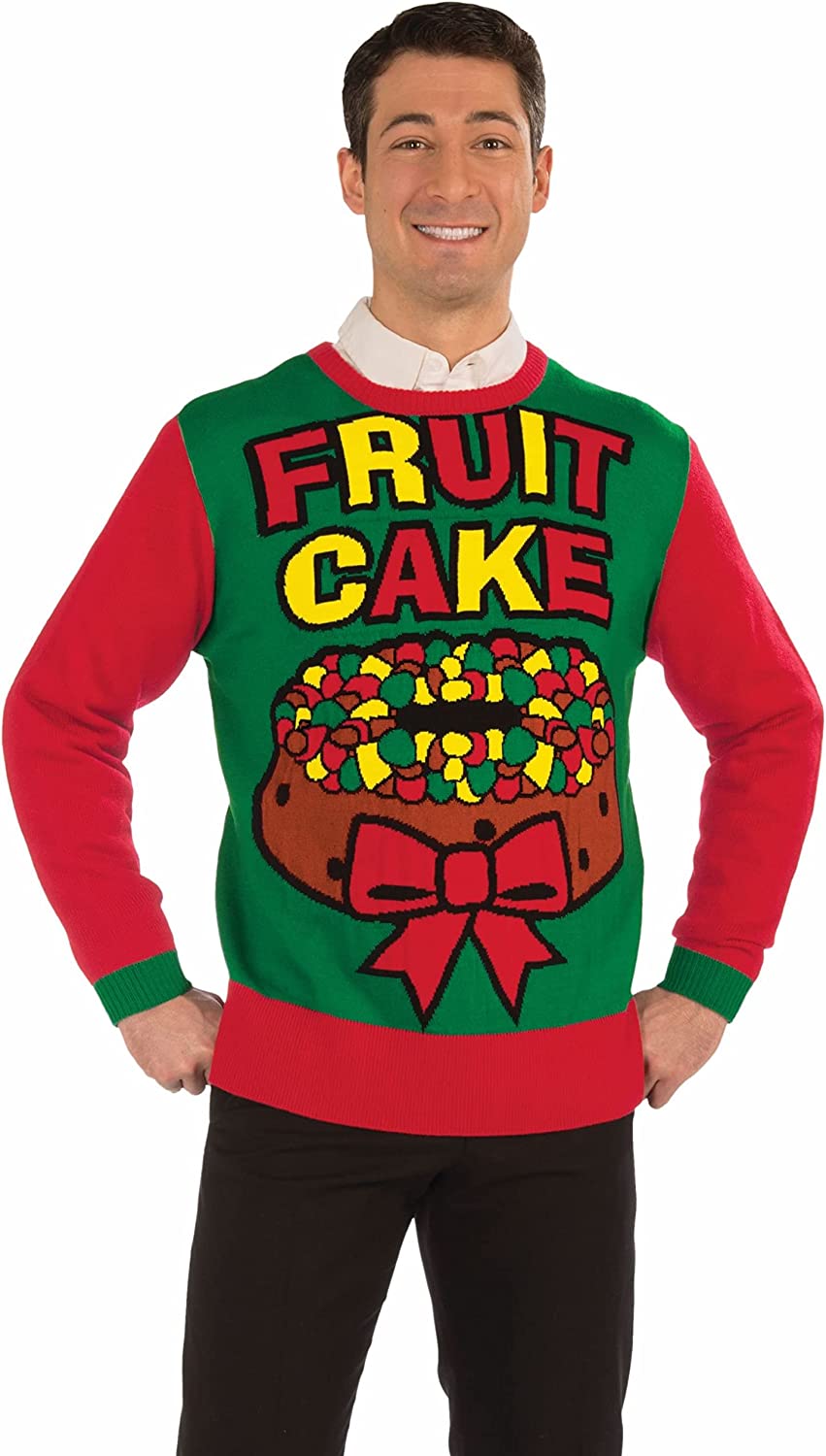 Fruit Cake Ugly Christmas Sweater Holiday Festive XXL
