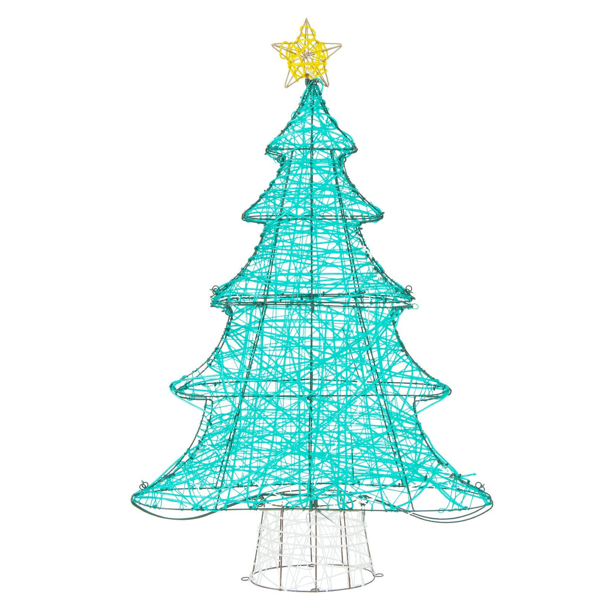4 Feet Lighted Artificial Christmas Tree with 520 LED Lights and Top Star