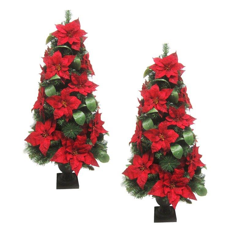 Red And Green Pine Artificial Christmas Tree