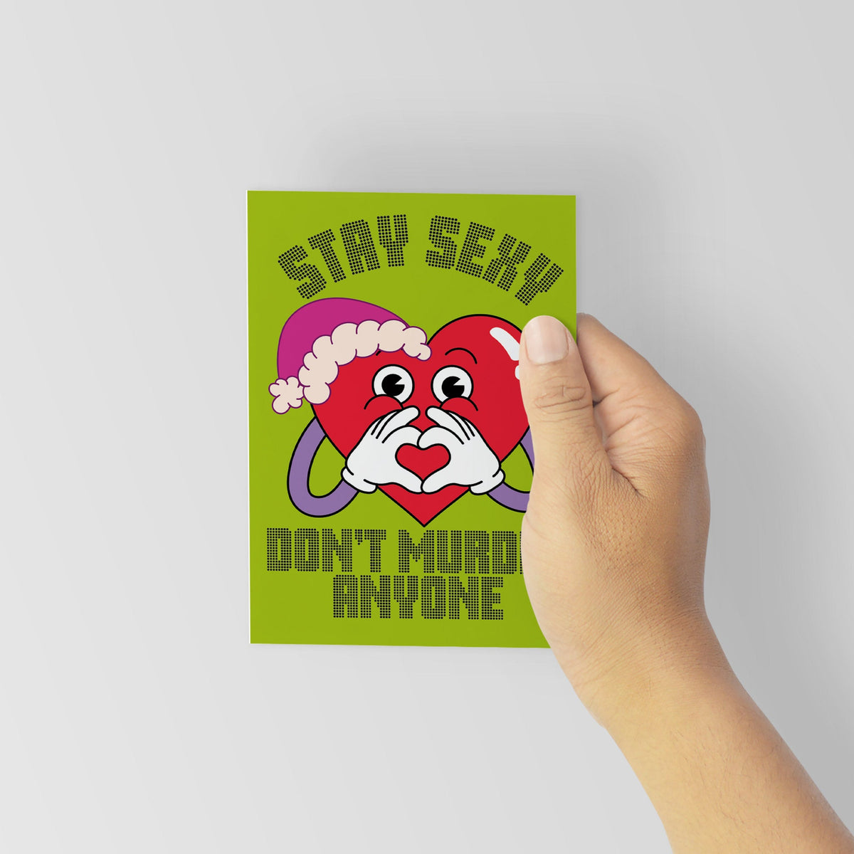 Naughty Santa Christmas Cards, Set of 24