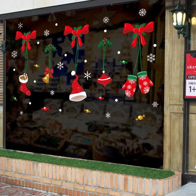 Christmas Wall Sticker Shop Decorative Stickers