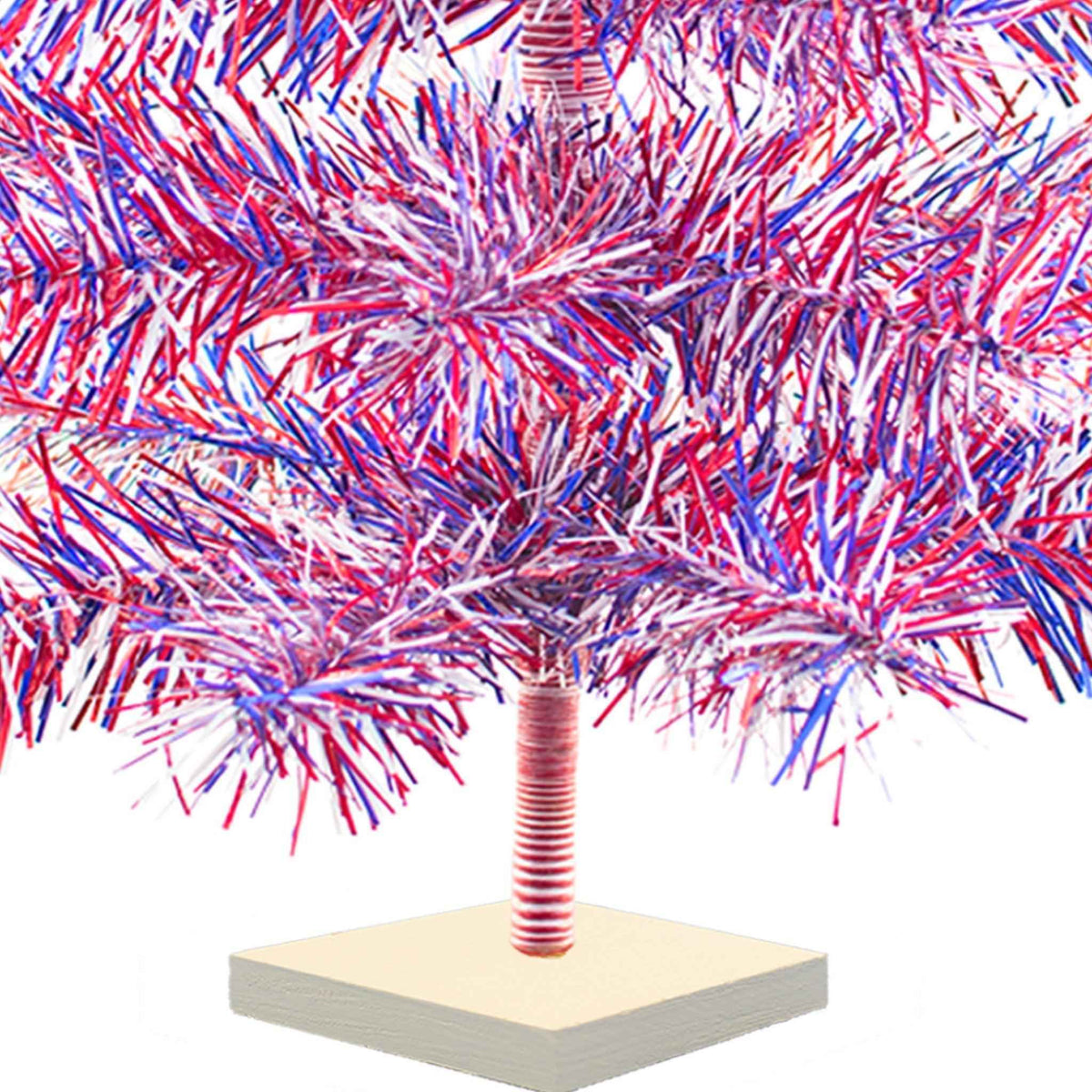 4th Of July Firework Tinsel Trees