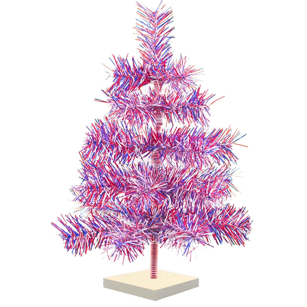 4th Of July Firework Tinsel Trees