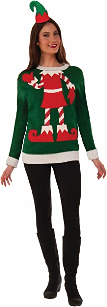 Elf Ugly Christmas Sweater Holiday Festive XX-Large