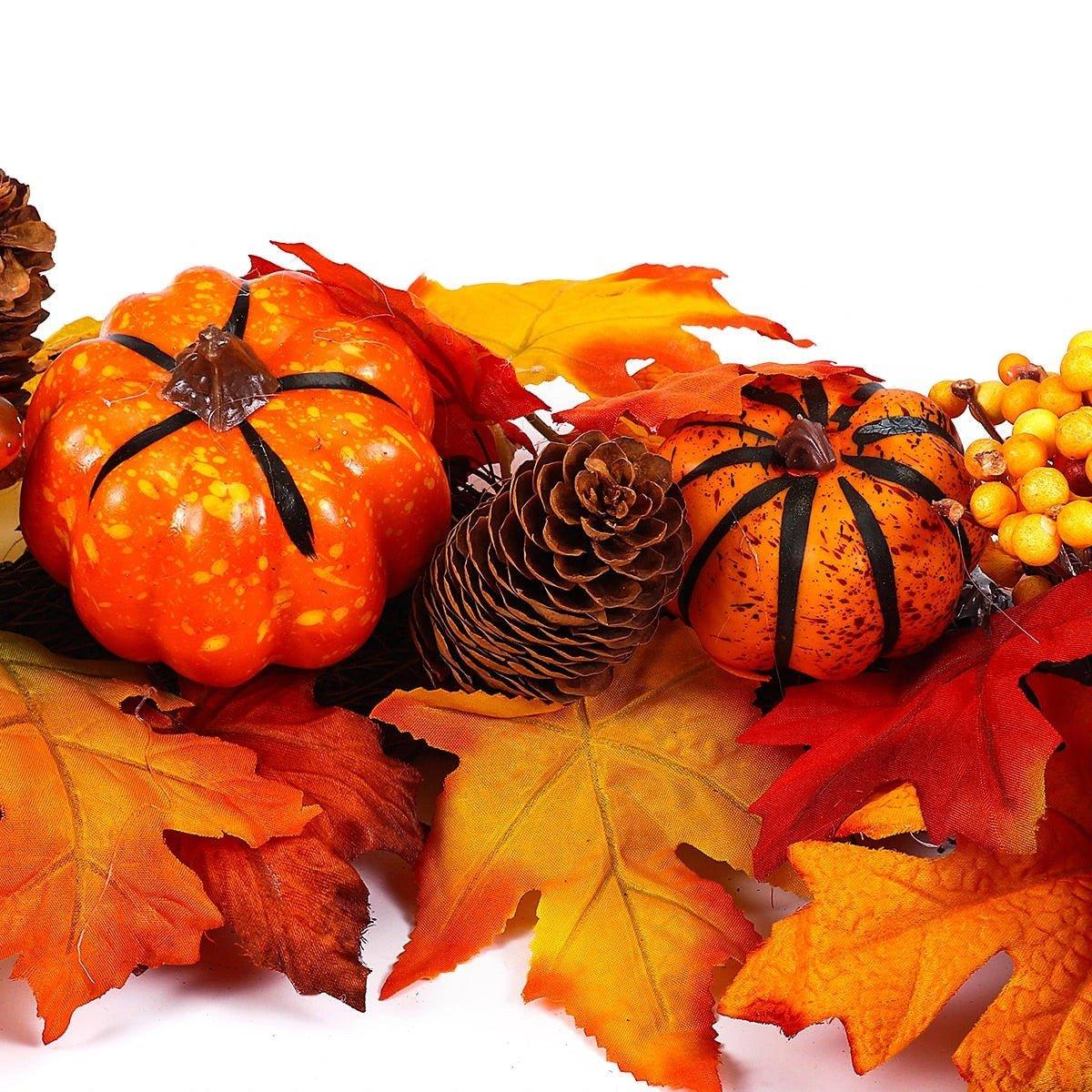 Autumn Maple Leaves Door Wreath