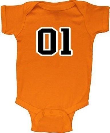 01 General Lee Baby Infant Dukes Halloween Cosplay Costume Romper
