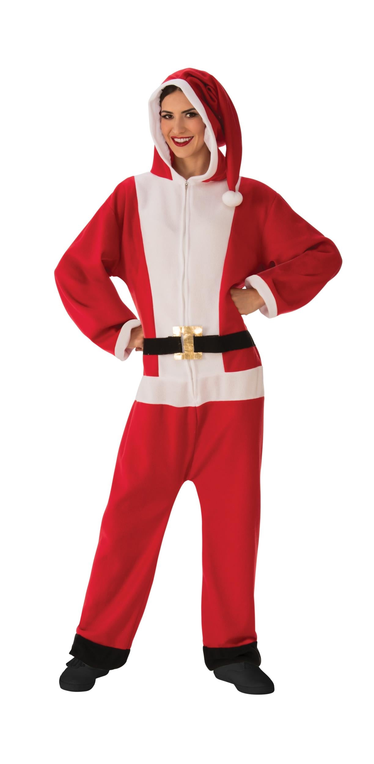 Santa Jumper Jumpsuit Pajama Costume Medium