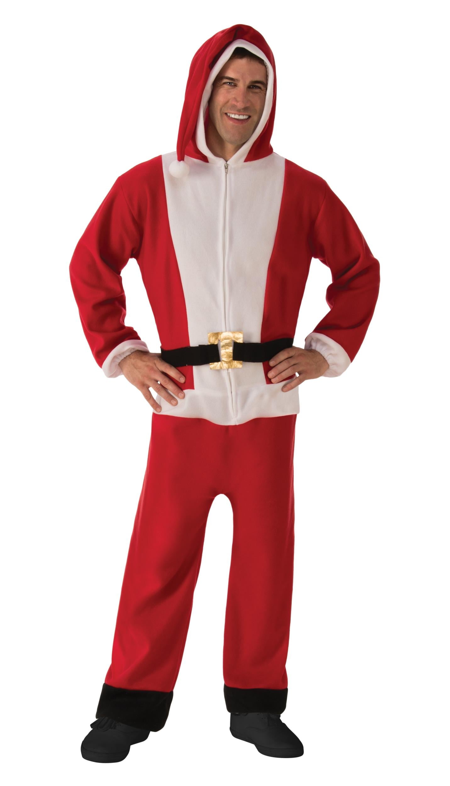 Santa Jumper Jumpsuit Pajama Costume Medium