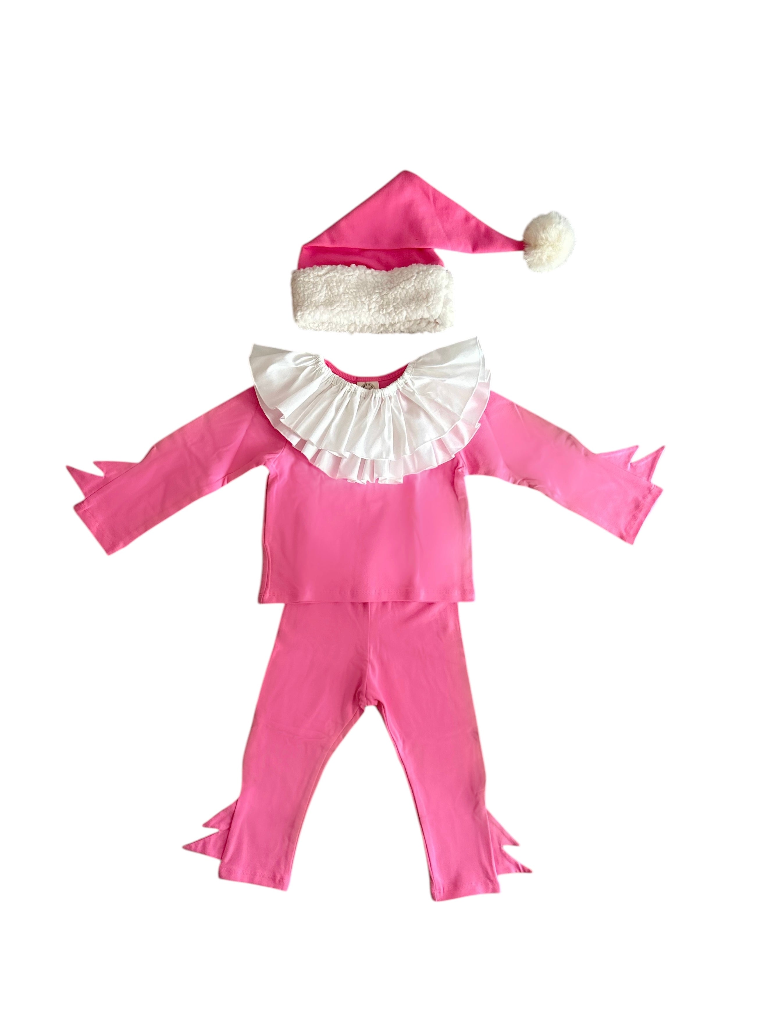 Pink Holiday Elf Costume