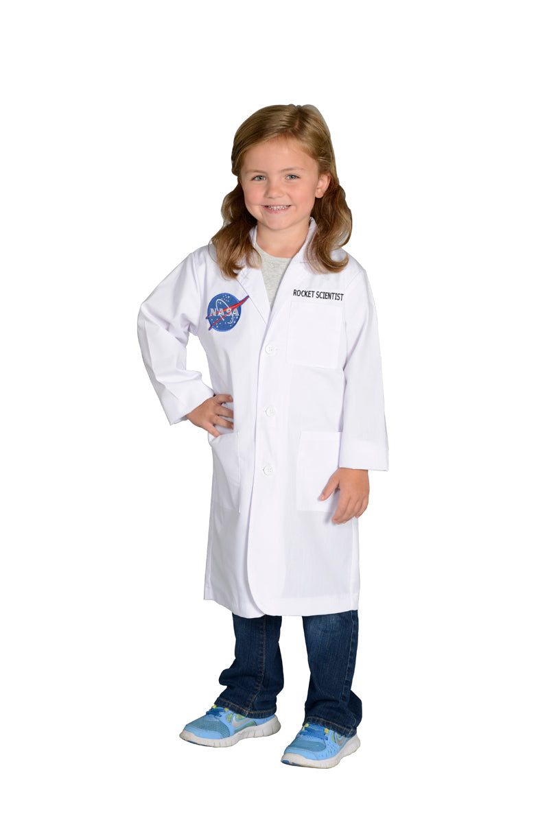 NASA Rocket Scientist Costume Lab Coat Size 8-10