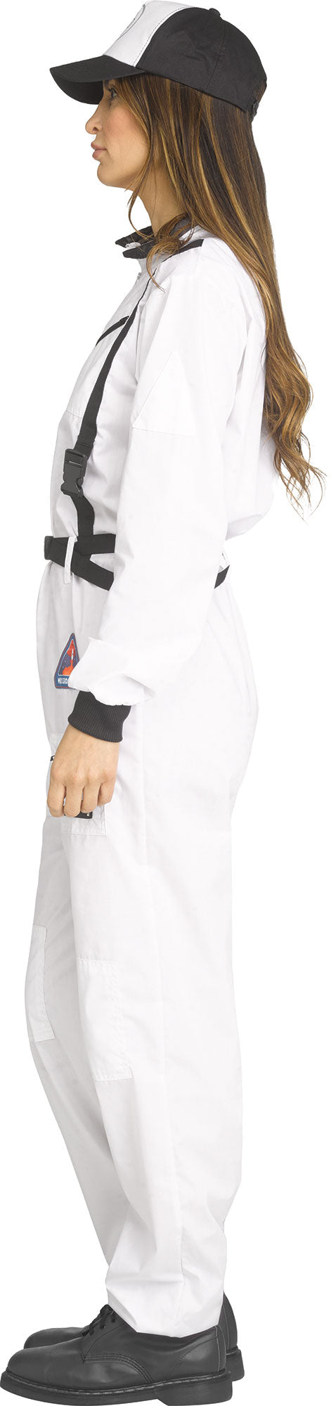 Astronaut NASA White Jumpsuit Adult Costume Small 4-6