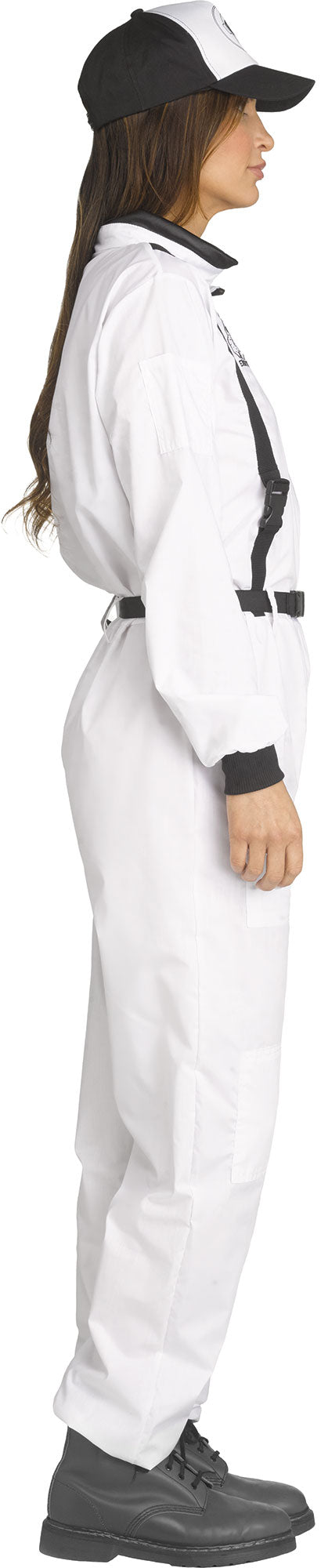 Astronaut NASA White Jumpsuit Adult Costume Small 4-6
