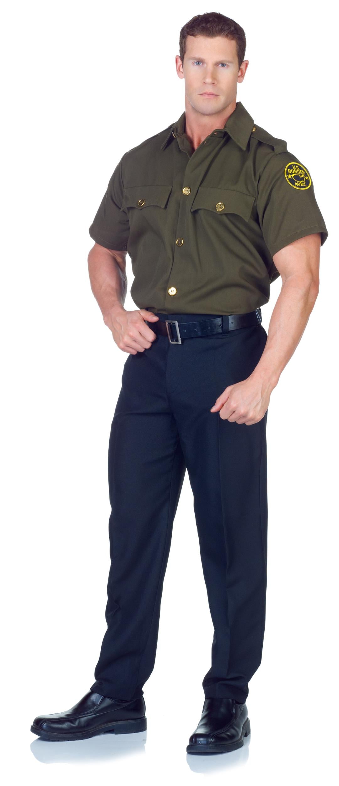 Border Patrol Brown Shirt Adult Costume