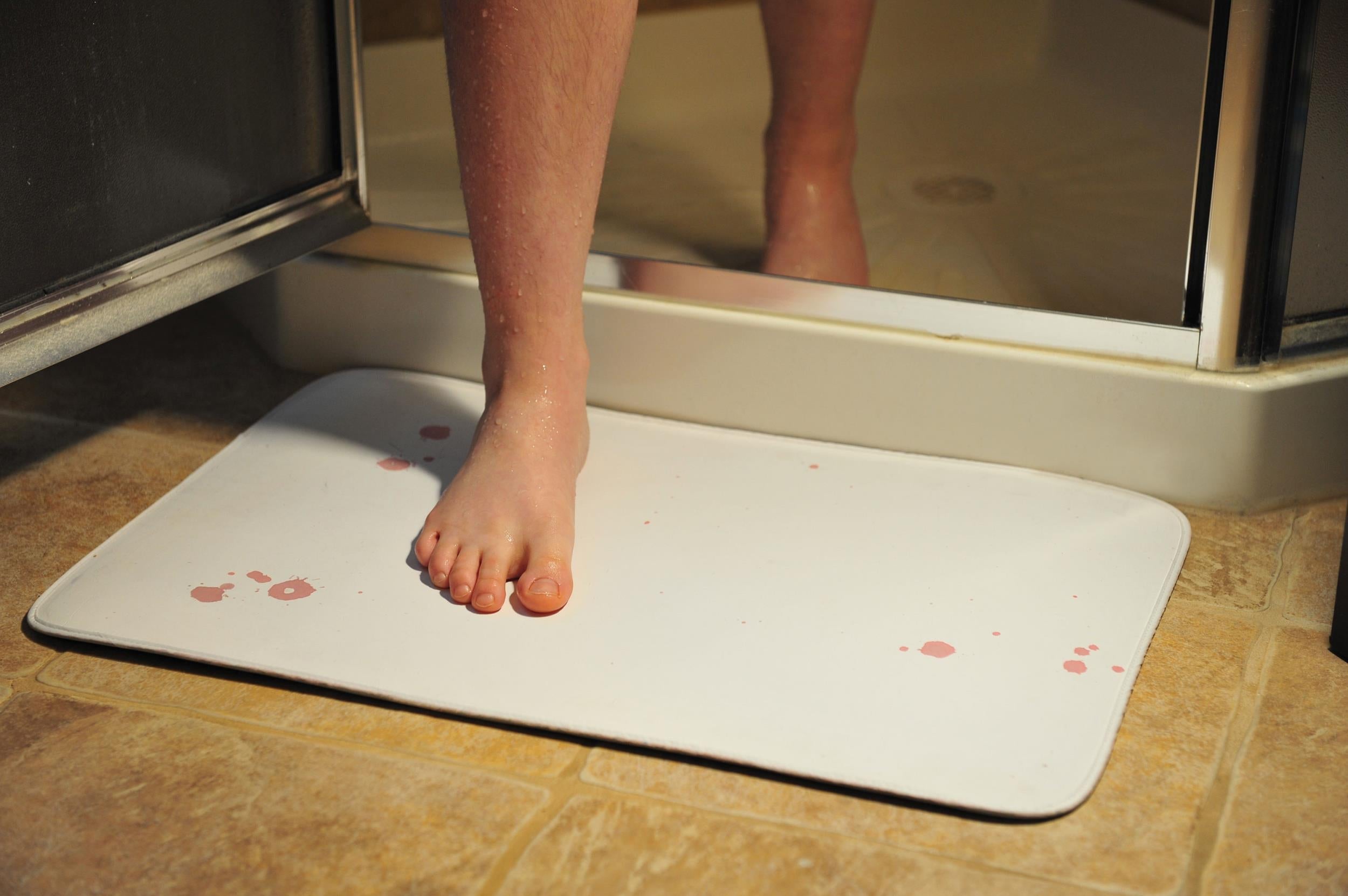Bloody Bathroom Floor Mat Decoration