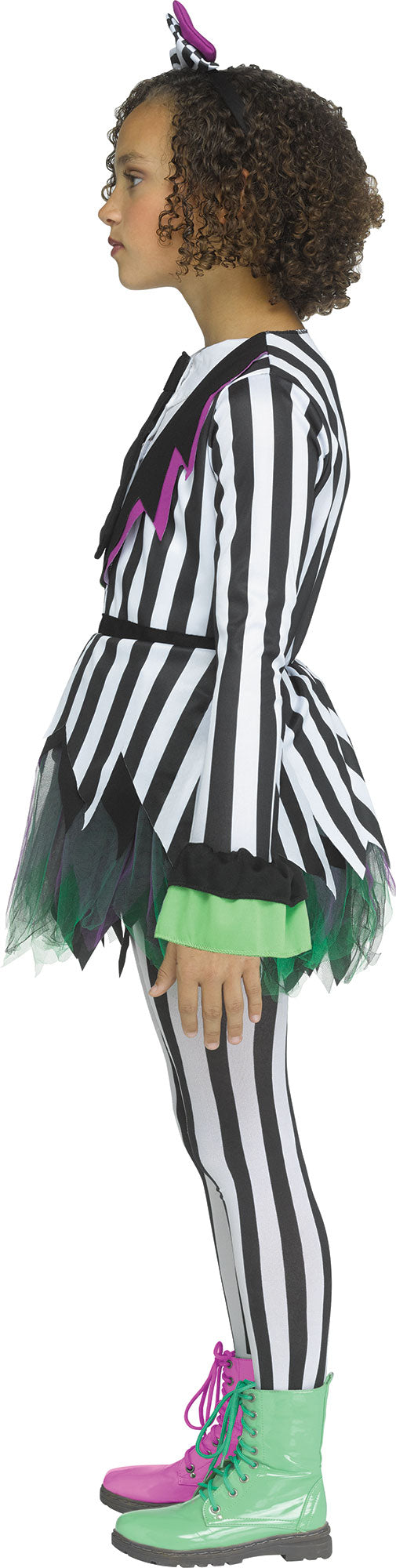 Giddy Ghostie Beetlejuice Horror Dress Child Costume Large 12-14