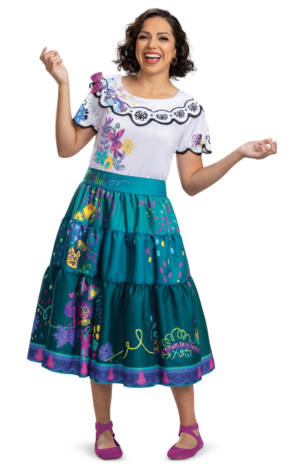 Disney Encanto Mirabel Madrigal Deluxe Costume Dress for Women Large 12-14