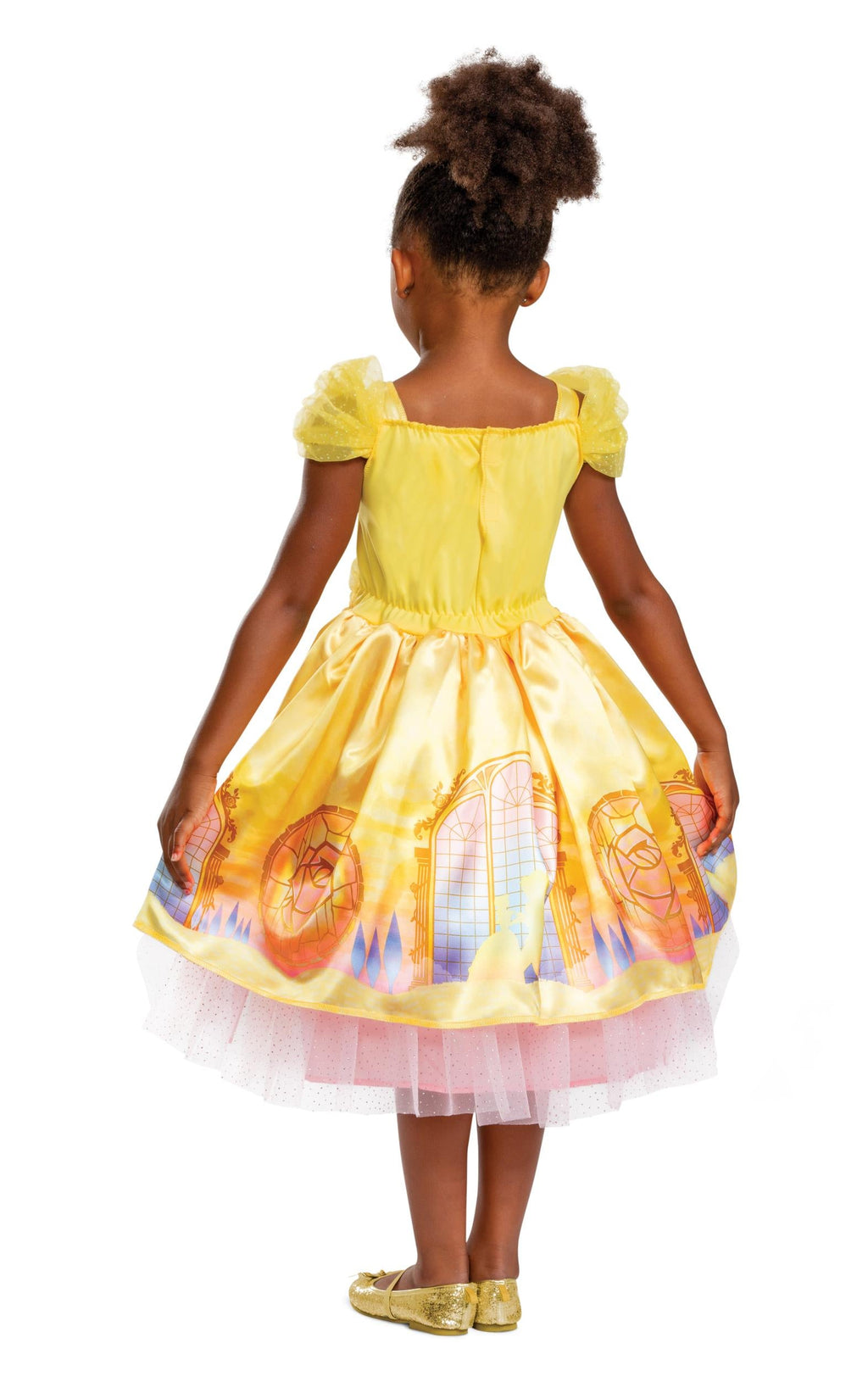 Disney Belle Beauty and the Beast Deluxe Child Dress Girls Costume Small 4-6