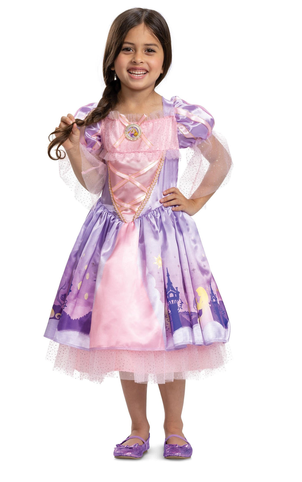 Rapunzel Deluxe Toddler Disney Princess Deluxe Girls Costume 3T-4T