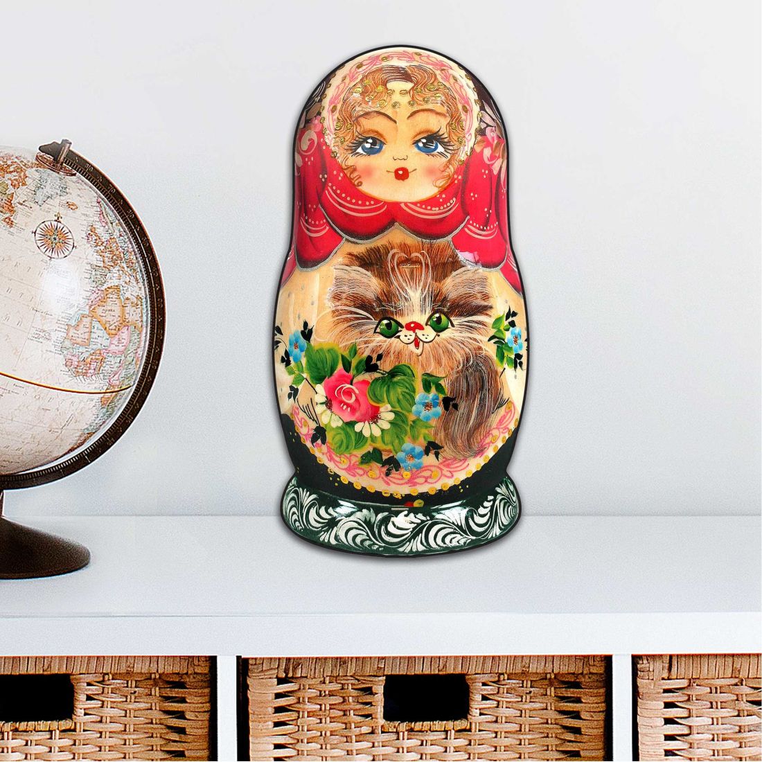 Nesting Doll Christmas Outdoor Decor Large Ornament by G. DeBrekht - Christmas Santa Snowman Decor - 8115059M